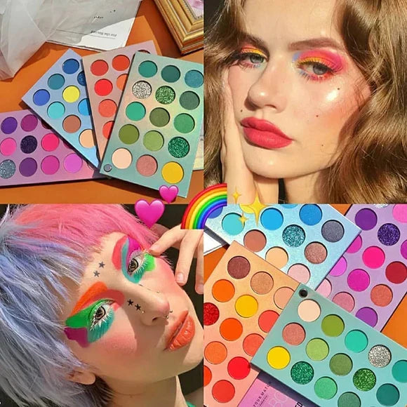 🎨 BEAUTY GLAZED COLOR BOARD: The 60-Shade Professional Eyeshadow Palette 🌟 - Makeup Basket