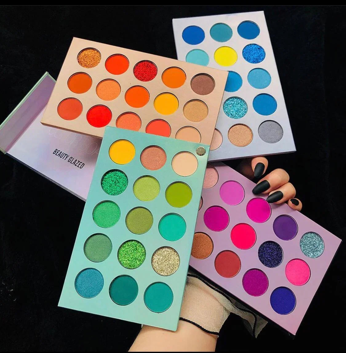 🎨 BEAUTY GLAZED COLOR BOARD: The 60-Shade Professional Eyeshadow Palette 🌟 - Makeup Basket