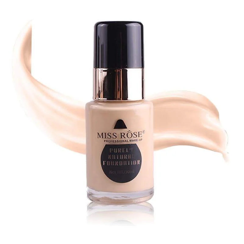 MISS ROSE Purely Natural Liquid Foundation - Makeup Basket