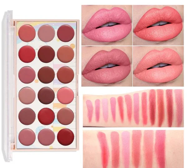 Mocallure 18 Color Lipstick Palette