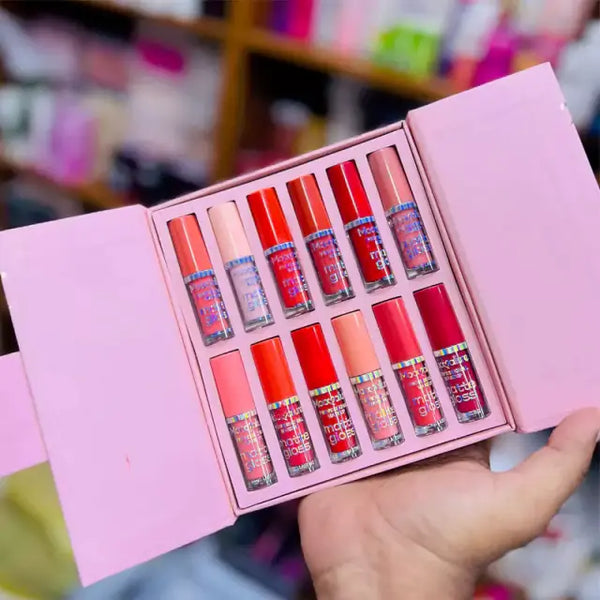 Mocallure 12 Shades Matte Lip Gloss Box Set – Original