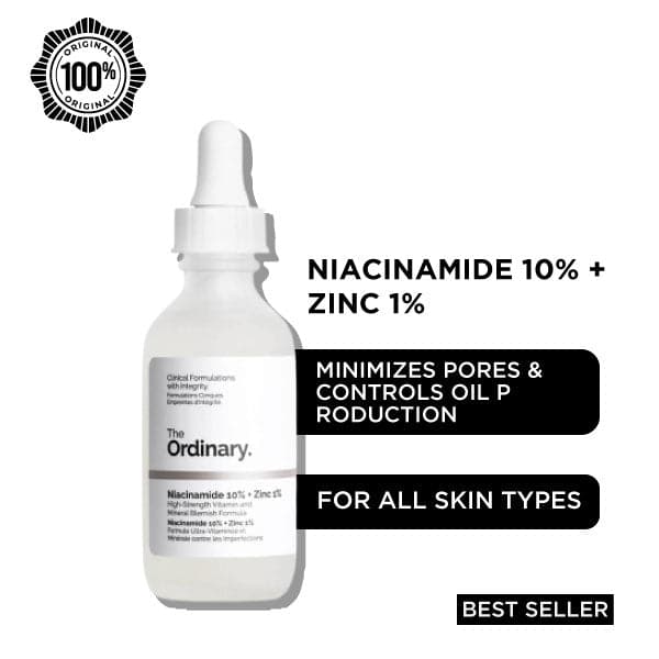 The Ordinary Niacinamide 10% + Zinc 1% (30ml) with Batch Code - Makeup Basket