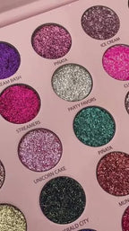 Unicorn Glitter Eyeshadow Palette - 30 Shades