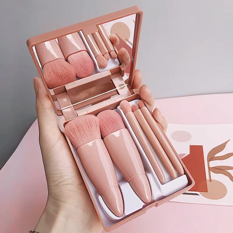 5-Piece Mini Travel Makeup Brushes Set vioria luxe