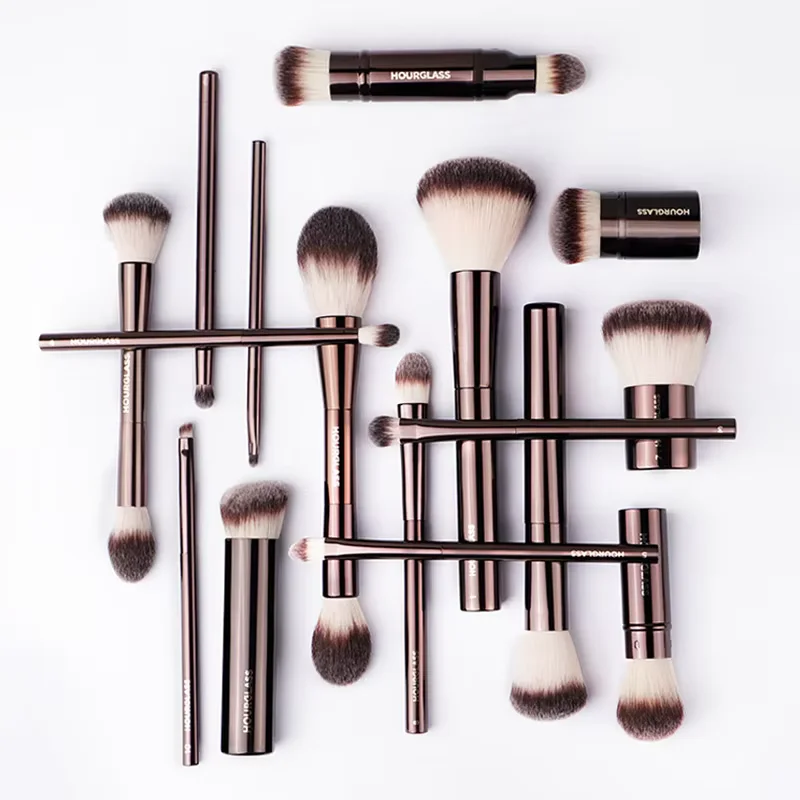 Hourglass-Shaped Professional Makeup Brushes Set vioria luxe