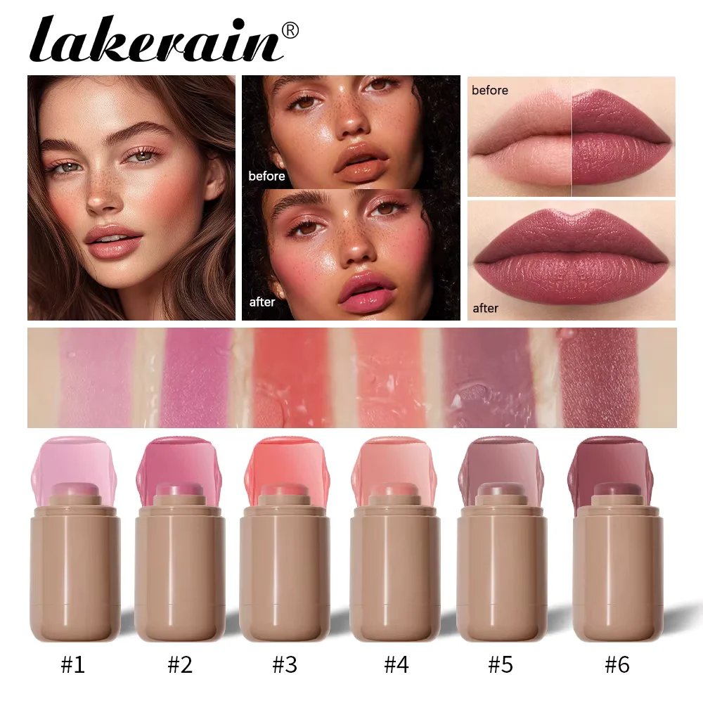 Natural Cream Lip Gloss Cheek Stick