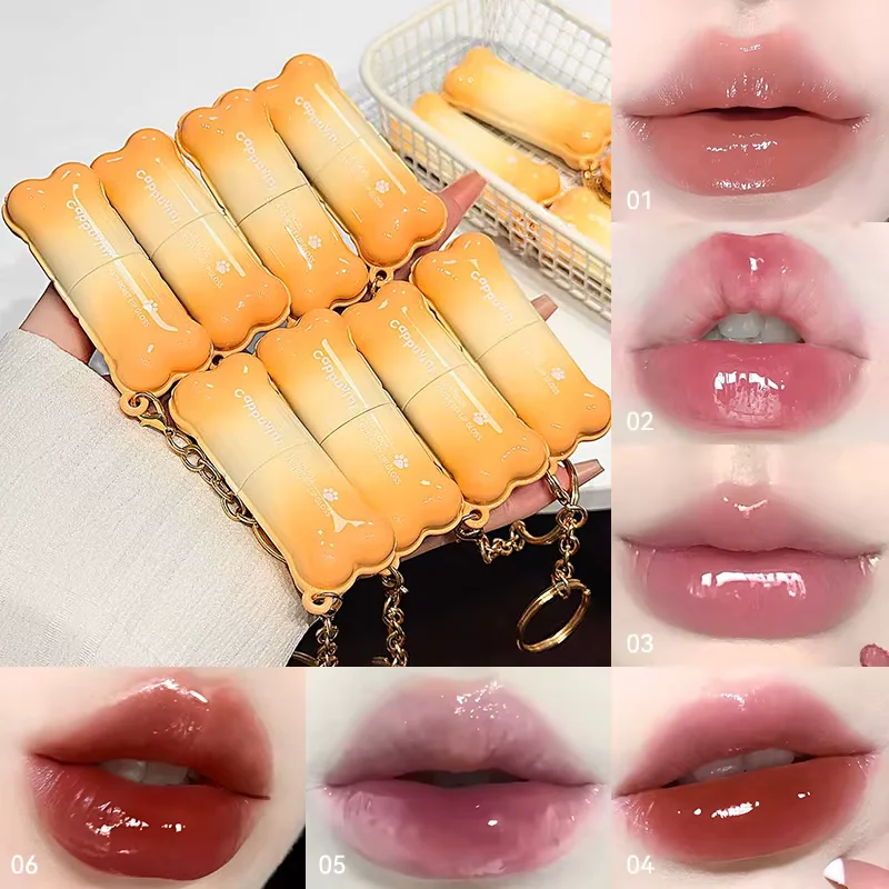 PINKCOCO Bear Doodle Mirror Lip Glaze
