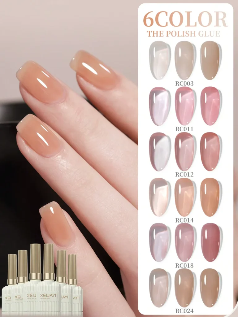 Six Piece Summer Color UV Gel Polish Set